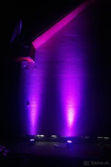 4ks led par reflektory na diaľkové ovládanie s TAŠKOU - 9