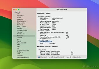 MacBook Pro 13" i5-1.4GHz,4j/16GB/128GB,Touchbar,batéria 6h - 9