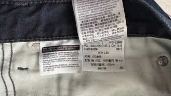 Pánske,kvalitné džínsy LEVIS 511 - veľkosť 34/31 - 9