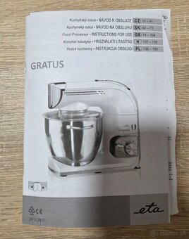 Príslušenstvo robot:  Eta Gratus - 9