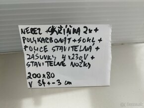 Nerezová dvouskříň s policí - 9