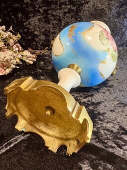 Starozitna porcelánové amorálne s bronzom, znacena - 9