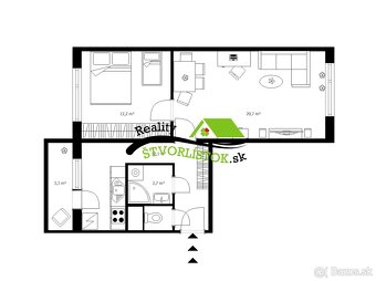 Predaj, dvojizbový byt s balkónom Senica - Sotina - 9