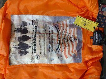 Predám bundu bomber TOP GUN - 9