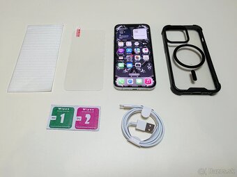 Apple iphone 13 PRO SILVER ,BATERKA 100% - 9