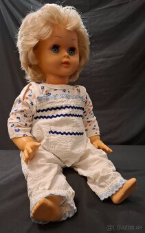 Stará bábika československej výroby, dĺžka 57 cm - 9