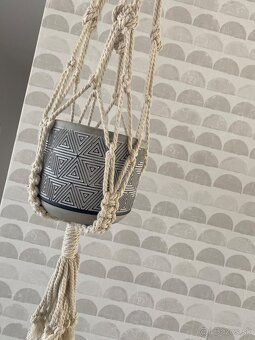 Boho set IKEA vešiak na kvetináč a obal - 9
