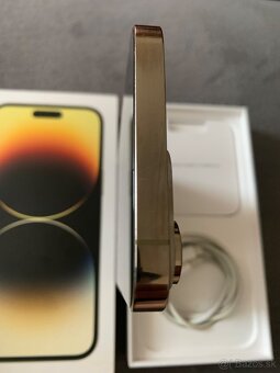 Predam iphone 14 PRO MAX 512GB Zlatý Používaný mobil - 9