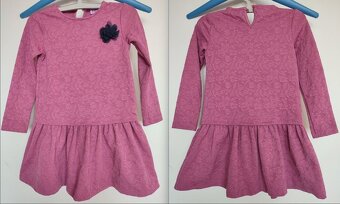 Predám 12x dievč. šaty +1 tričko +9 legín +2x pančušky - 9