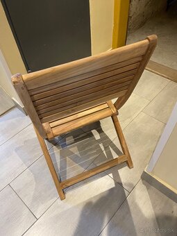 Teakova zostava 2 stoličky Amber+stôl Gentle-NOVÉ NEPOUŽITÉ - 9