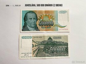 ROZPREDAJ ZBIERKY - bankovky UNC, sada N - 9