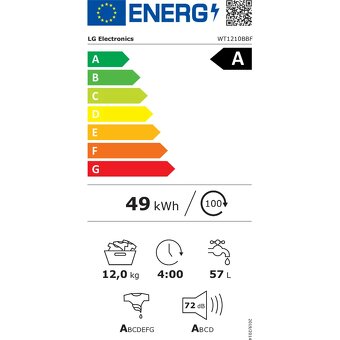 Práčka a sušička LG WT1210BBF nová - 9