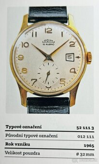 Československé Mechanické Retro Vintage hodinky PRIM Datumat - 9