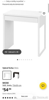 Písací stôl Micke (toaletný) - 9