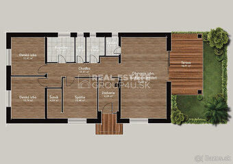 VÝHODNÁ PONUKA: 4 IZ BUNGALOV S POZEMKOM 600 M2 - 249 000.- - 9