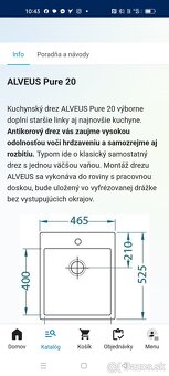 Kuchynský nerezový drez Alveus Pure 20 - 9