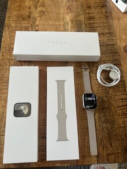Apple Watch Series 9 (45 mm) – Starlight, GPS, ZÁRUKA - 9