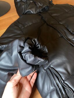 Pánska bunda ZARA z eko kože – čierna M (vhodná aj pre ženy) - 9