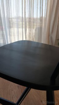 Štýlové čierne drevené jedálenské stoličky RIANO - 9