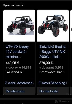 Elektrické autičko NEW RSX biele 4x4 - 9