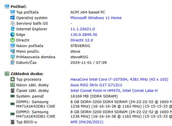 Predám NB Asus ROG Strix G17 G712LU v perfektnom stave - 9