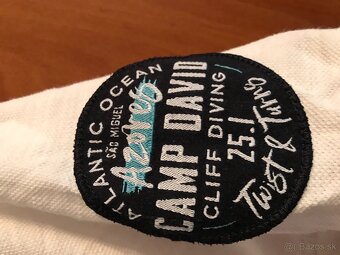 CAMP DAVID originál white pánske polotricko L/XL - 9