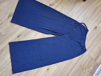 tmavomodré moderné široké nohavice Ralph Lauren L - 9