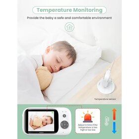 Baby monitor / VOX režim / 3,2 "displej - 9