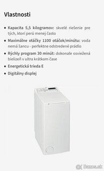 Zhora plnená práčka Whirlpool - 9
