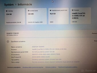 Notebook HP EliteBook 840 G2 i5‑5300U / 16 GB / 256 GB SSD - 9