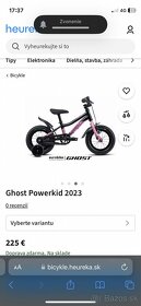 Bicykel hliníkový 12 novy Ghost Powerkid 2023 - 9