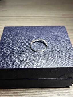 Elegantný prsteň z bieleho zlata s diamantmi 14 kt, 0.33 ct - 9
