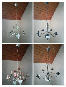 Predam pät ramenne kovove lustre - 9