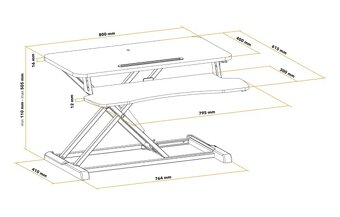 Polohovací podstavec pod PC - 9