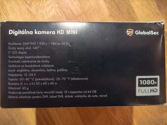 Autokamera GlobalSec Full HD mini a GS e-tag - 9