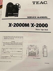 PREDAM - pekný kotúčový magnetofón TEAC X-2000M - 9