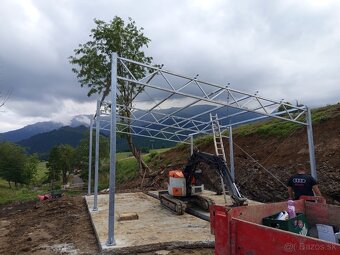 Oceľová konštrukcia haly 6x12x4m Garáž kôlňa - 9