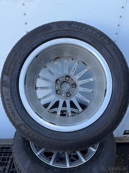 PREDÁM sadu 17" AL disky Mercedes-Benz +zimné pneu MICHELIN - 9
