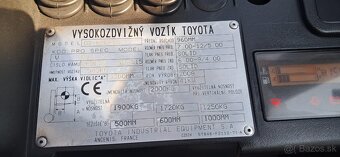 vysokozdvižný vozík TOYOTY FDF 20, nosnost 2000 kg - 9