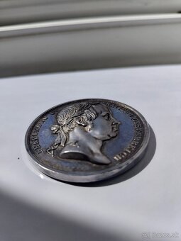 AR strieborná Medaila 1846 Vybudovanie fontány Schwanthaler - 9