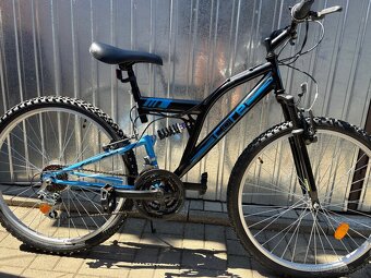 Horský celoodpružemý bicykel Core 26” modro-čiernej farby - 9