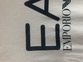 EMPORIO ARMANI white pánske tricko L - 9