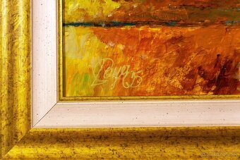 Expresívne zátišie, sign.Payer, 740 × 660 mm - 9