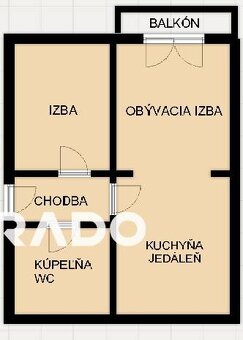 RADO | Predaj 2-izb. bytu 48 m2, Dlhé Hony - Trenčín - 9