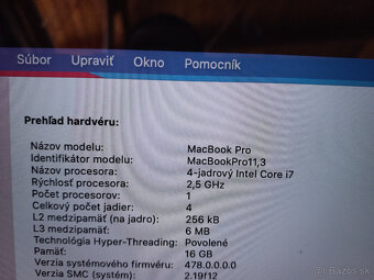 Apple MacBook Pro 15" Retina i7 2.5GHz/16GB/500GB - Nová ba - 9