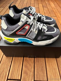 TENISKY DIESEL S-KIPPER LOW TREK II GREY/WHITE - 9