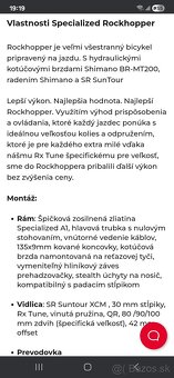 Predám alebo vymením Horsky bycikel Specialized - 9