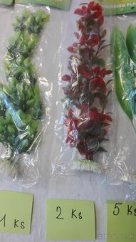 Rostlinky do akvária - umělé - 88 ks - 35 cm velké - 9 druhů - 9