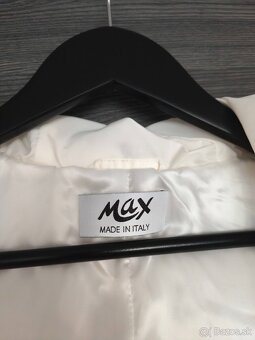 Krasna talianska bunda Max s pravou kozusinou - 9