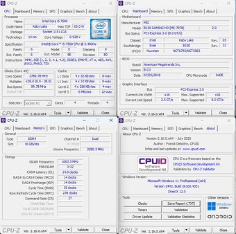 PC základ - i5 7500 + B150 Gaming M3 + 16GB DDR4 + SSD - 9